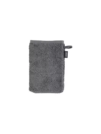 JOOP | Waschhandschuh "Cornflower Uni" 16x22cm (Weiß) | grau